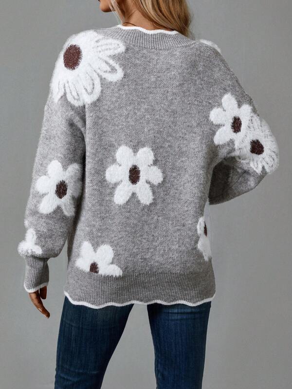 Suzan | Elegant floral sweater