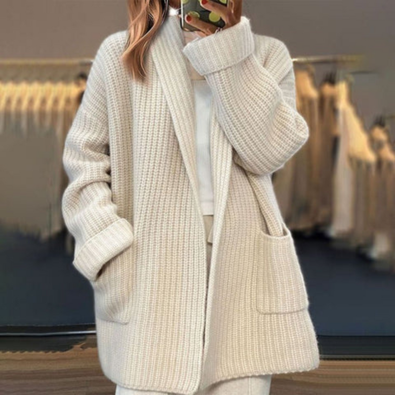 Marie | Knitted wool cardigan