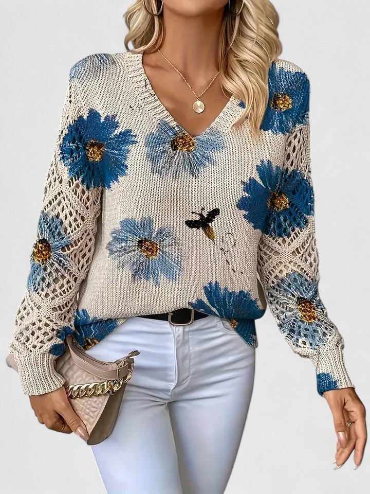 Vivi | Elegant jumper with floral design