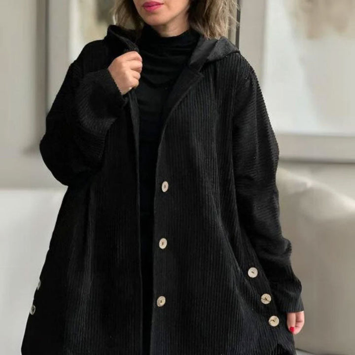 Marianne | Autumn Velvet Jacket with Hood