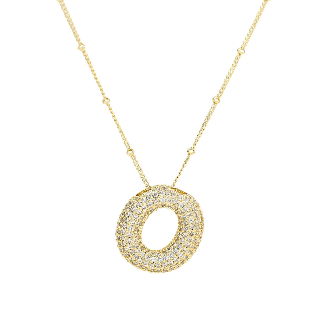 Savannah | Diamond Bubble Letter Necklace