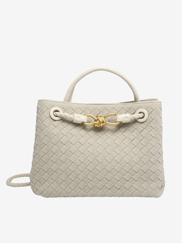 Malia | Textured Compact Woven Crossbody