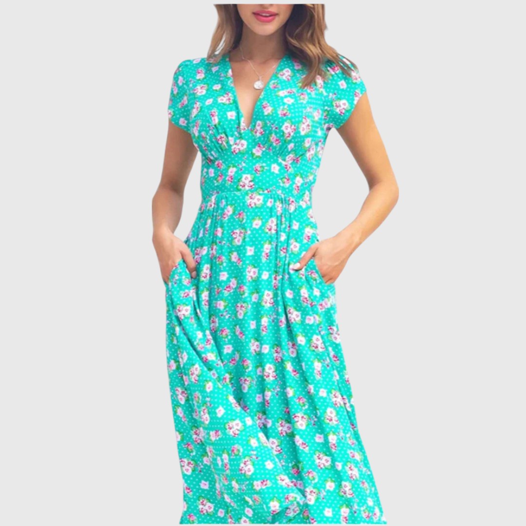 Kim - Floral Midi Dress