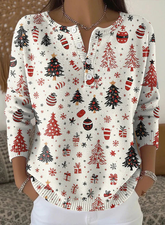 Natalia | Christmas Jumper with Buttons