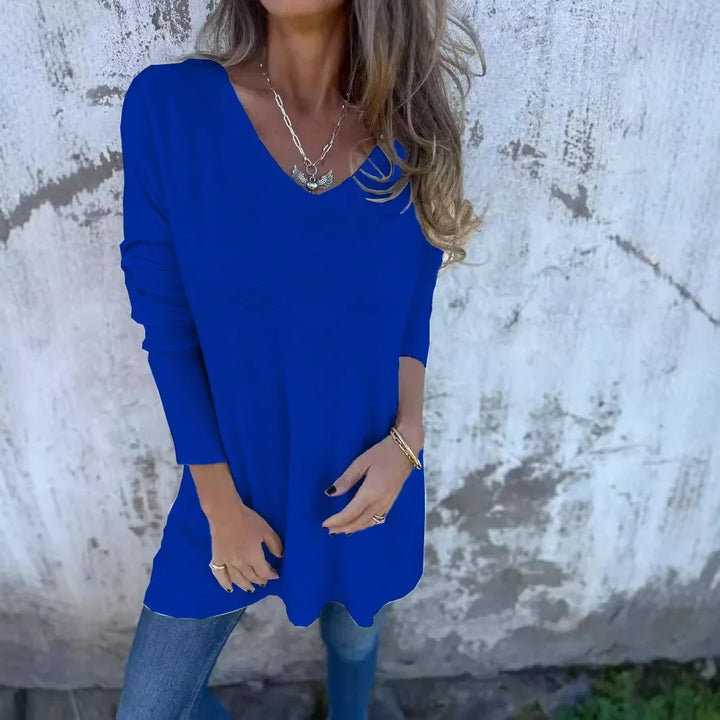 Lynn | Relaxed V-neck knit tunic