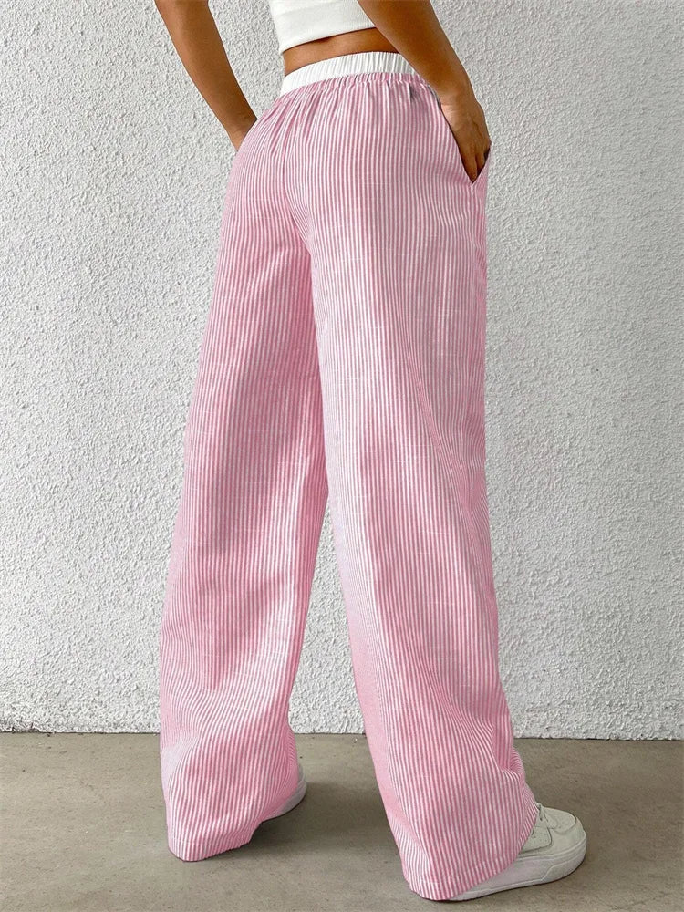 Jane - Casual Striped Pants