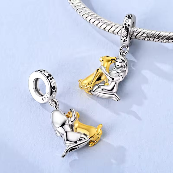 Olivia & Ivy | Dog Embrace Bracelet with Charm