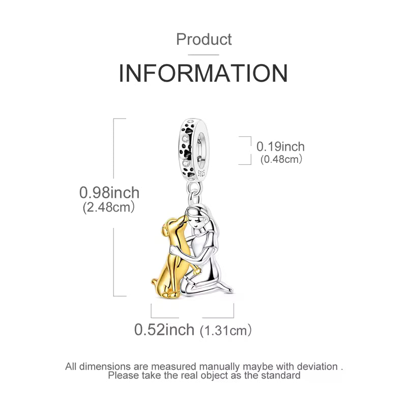 Olivia & Ivy | Dog Embrace Bracelet with Charm