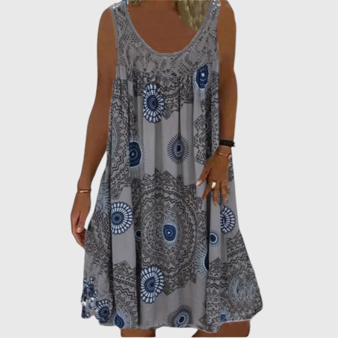 Stephanie - Ladies Sleeveless Comfortable Mini Dress