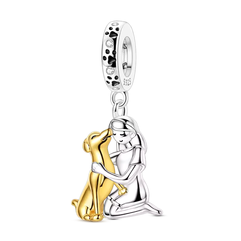 Olivia & Ivy | Dog Embrace Bracelet with Charm