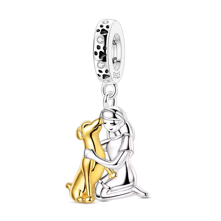 Olivia & Ivy | Dog Embrace Bracelet with Charm