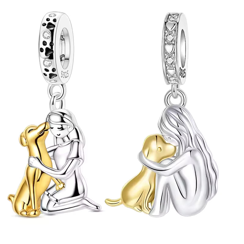 Olivia & Ivy | Dog Embrace Bracelet with Charm