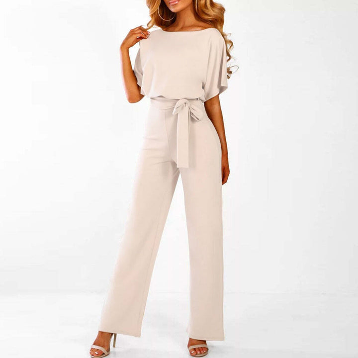 Laverna - Stylish Belted Wide-Leg Jumpsuit