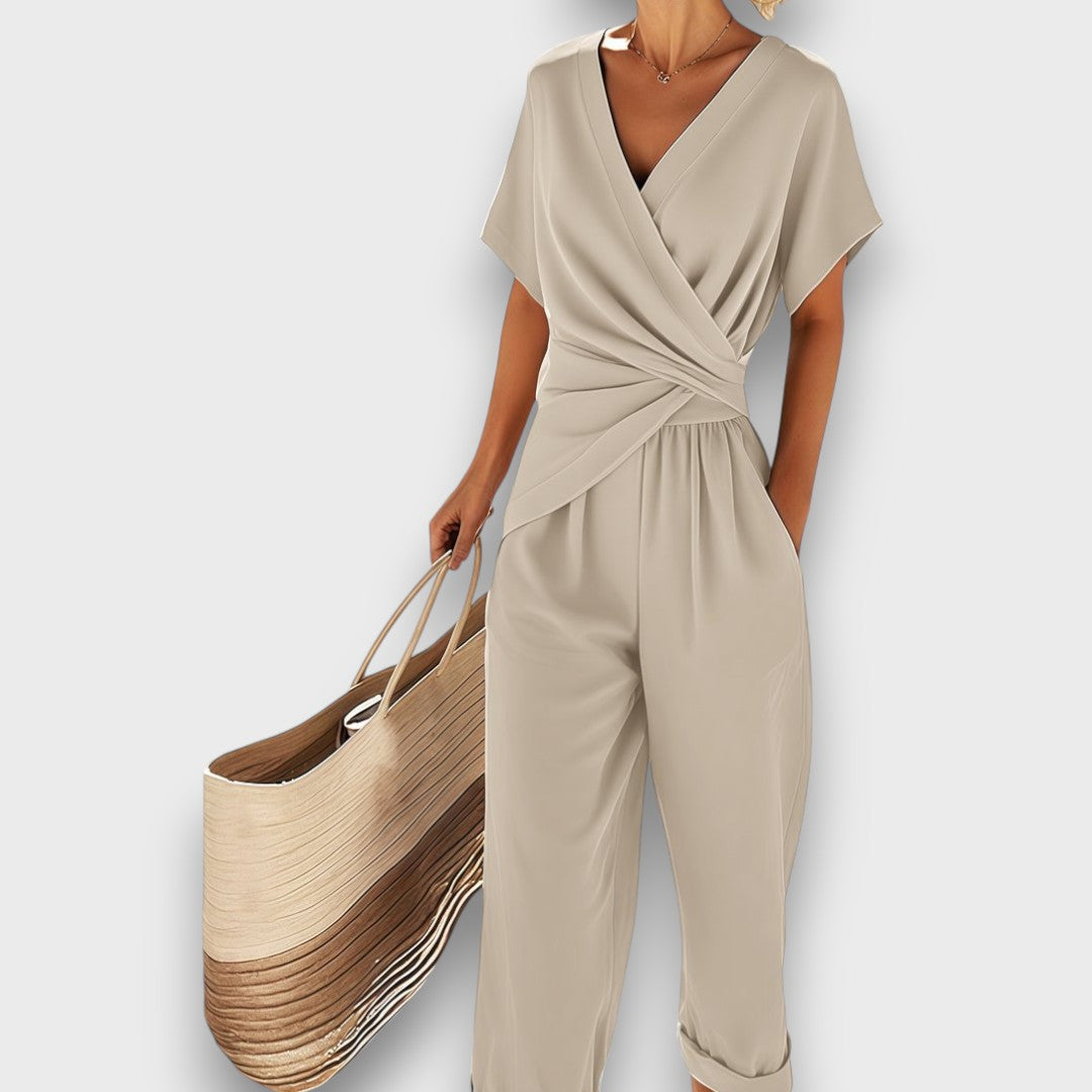 Jane | Summer Jumpsuit with Wrap Look