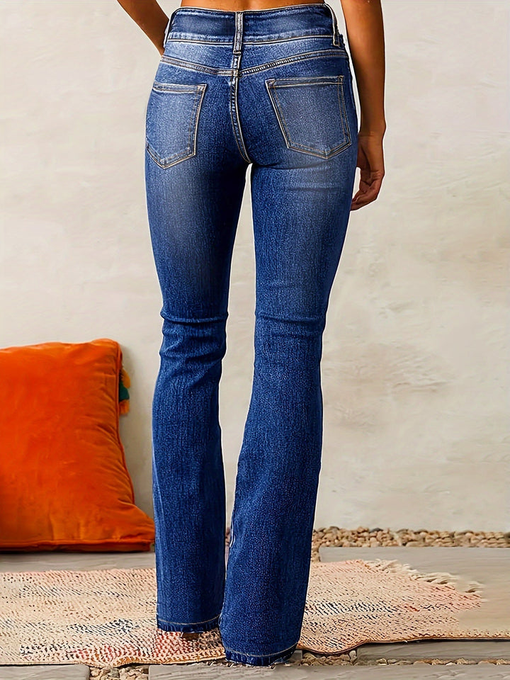 Pauline | Trendy High-Waisted Flared Jeans