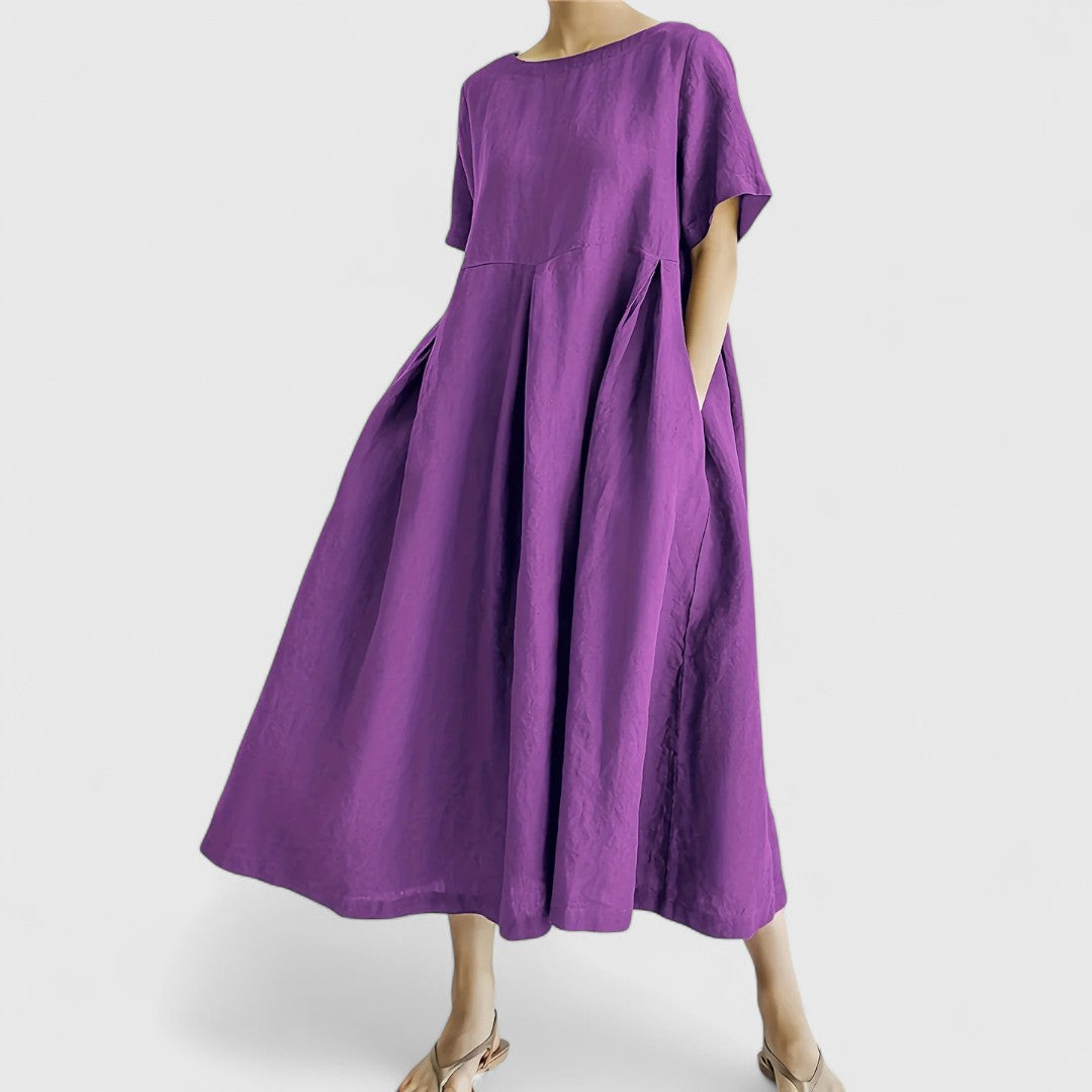 Ellie - Elegant Tummy Covering Maxi Dress