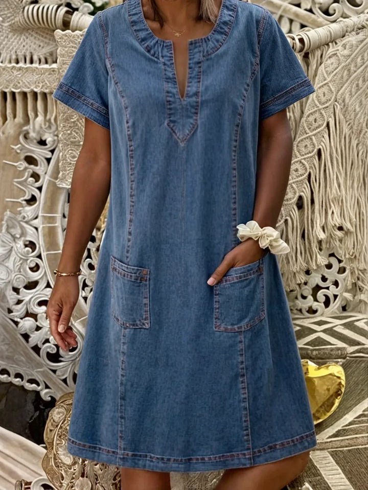 Alva | Soft Denim Dress