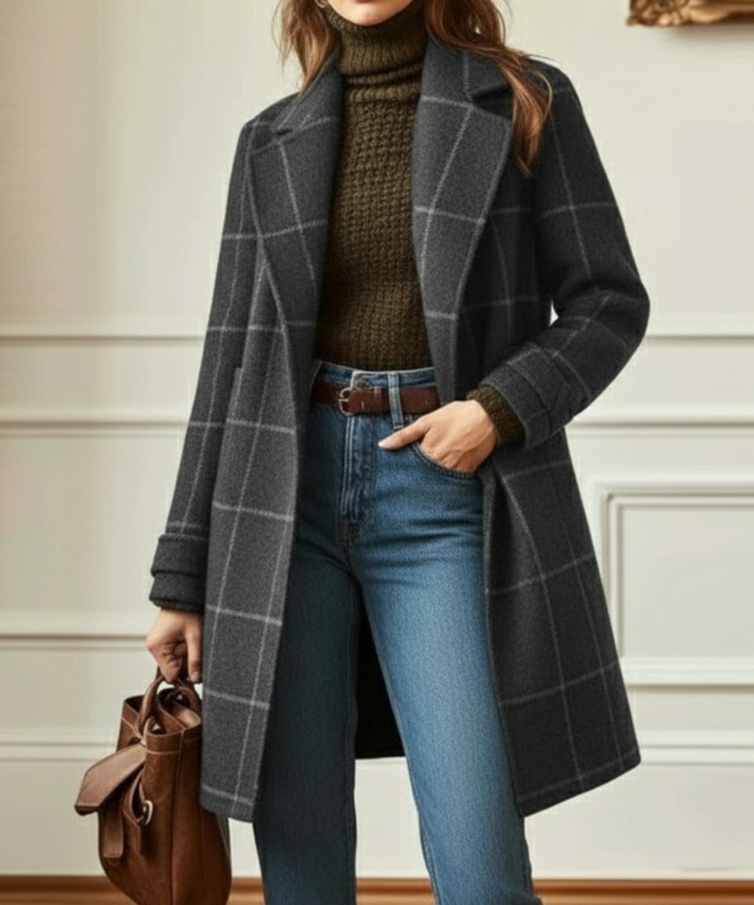 Amanda | Cambridge Wool Check Coat