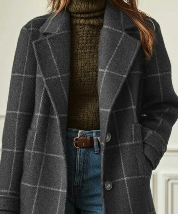 Amanda | Cambridge Wool Check Coat