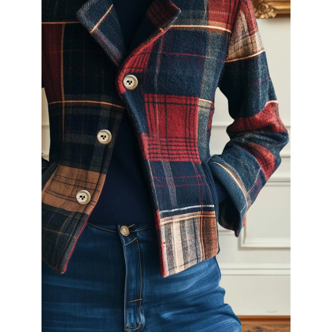 Mary | Classic Plaid Jacket