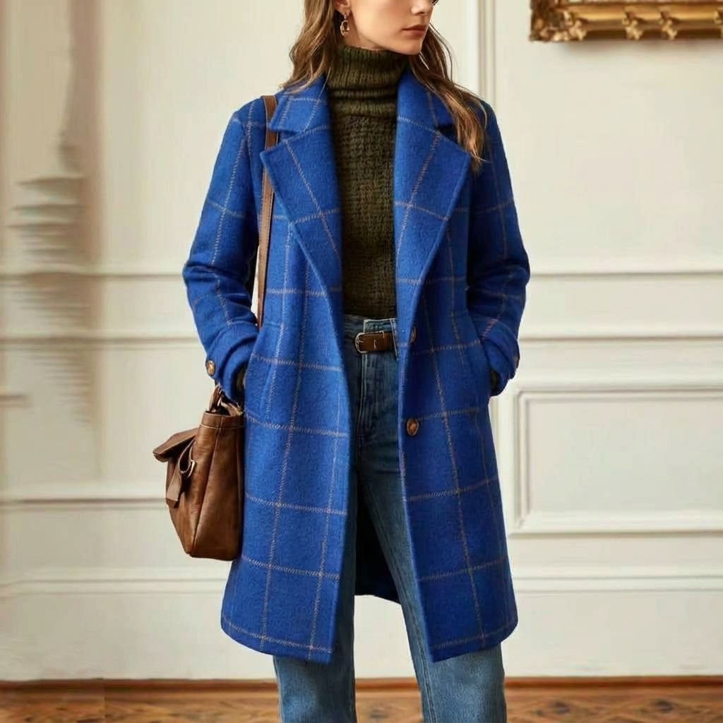 Amanda | Cambridge Wool Check Coat