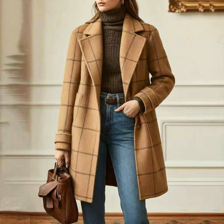 Amanda | Cambridge Wool Check Coat