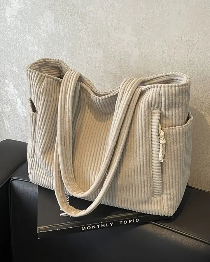 Sally | Ribbed Tote Bag