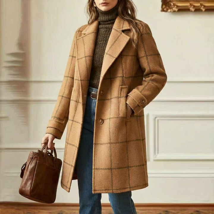 Amanda | Cambridge Wool Check Coat