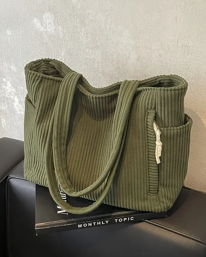Sally | Ribbed Tote Bag
