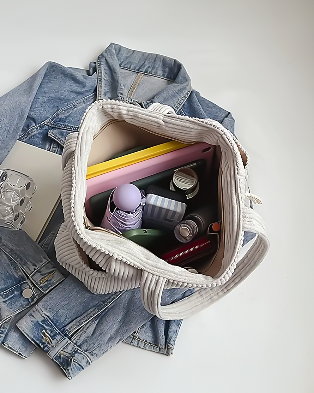 Sally | Ribbed Tote Bag