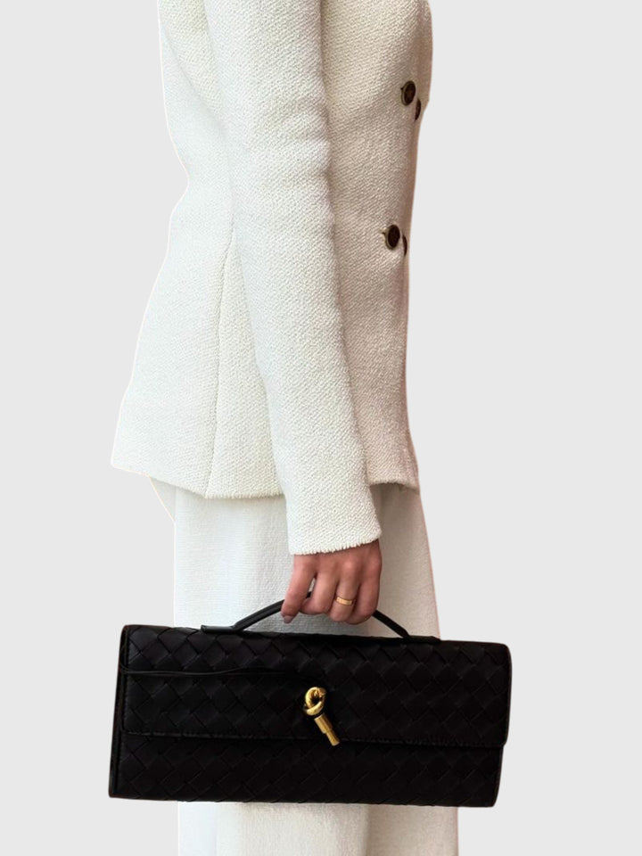 Camila | Luxe Slim Woven Clutch
