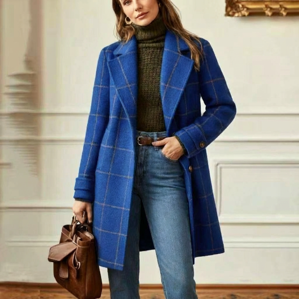Amanda | Cambridge Wool Check Coat