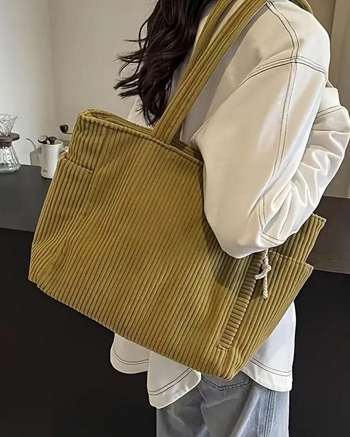 Sally | Ribbed Tote Bag