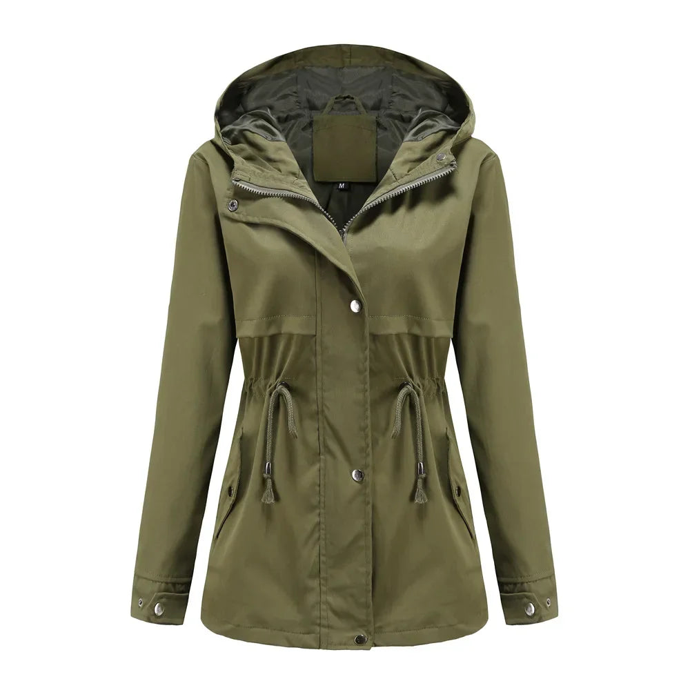 Lydia | Hooded Windbreaker Waterproof Coat