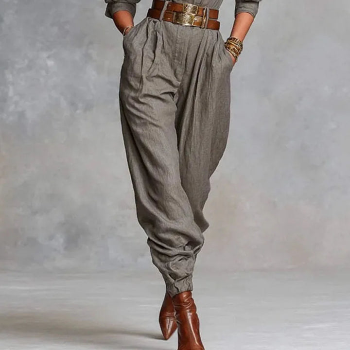 Eva | Checked jumpsuit with sophisticated details