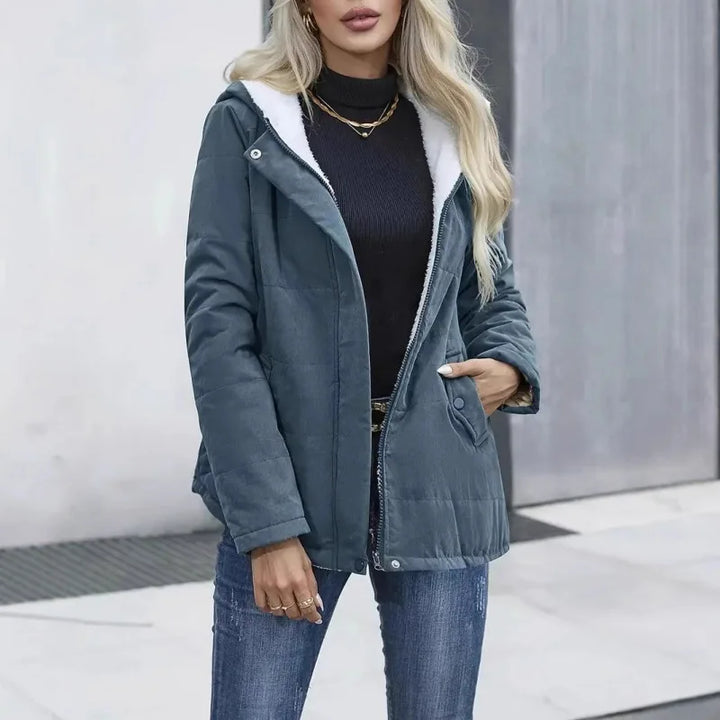 Chirstina | Hooded Fleece Lined Jacket
