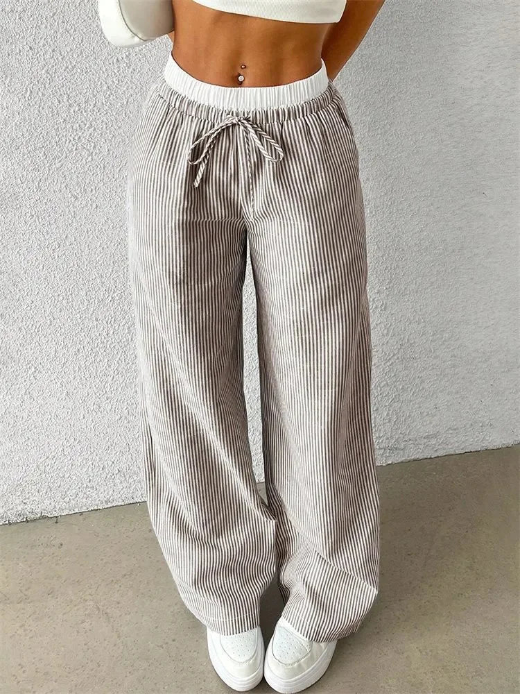 Jane - Casual Striped Pants