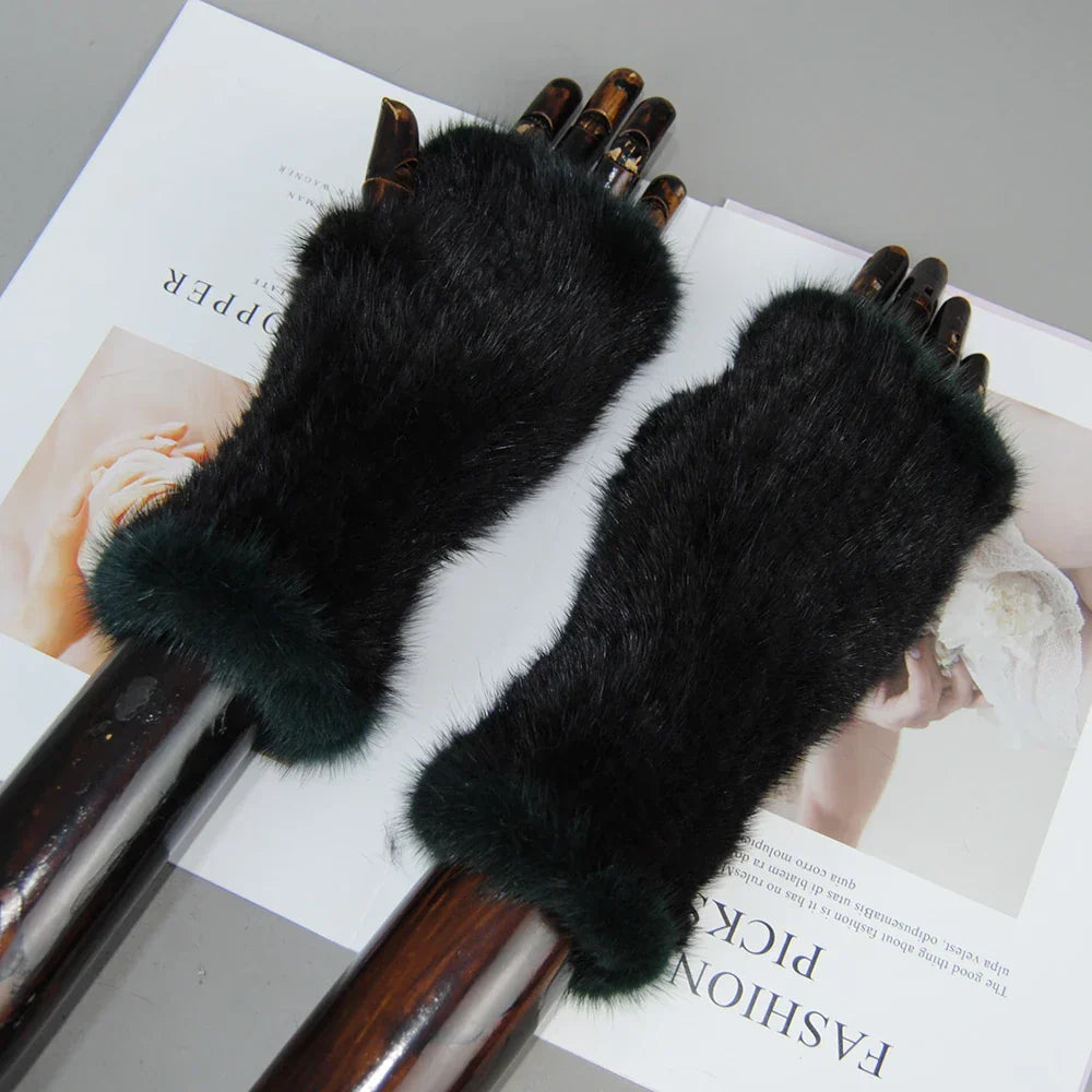 Jane | Luxurious Mink Fur Gloves