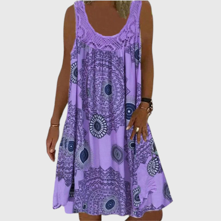 Stephanie - Ladies Sleeveless Comfortable Mini Dress