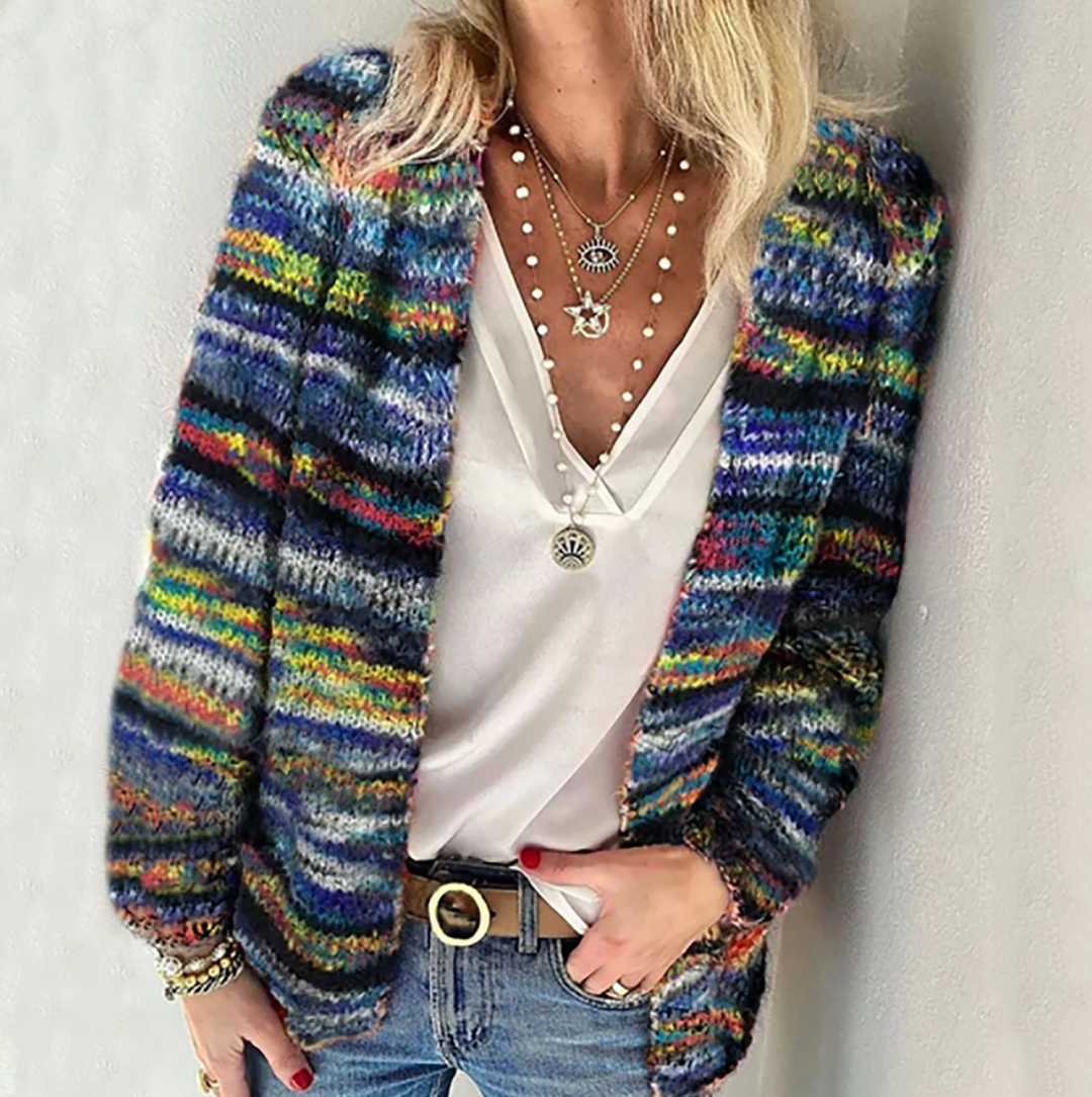 Catherine | Cozy multicolour cardigan