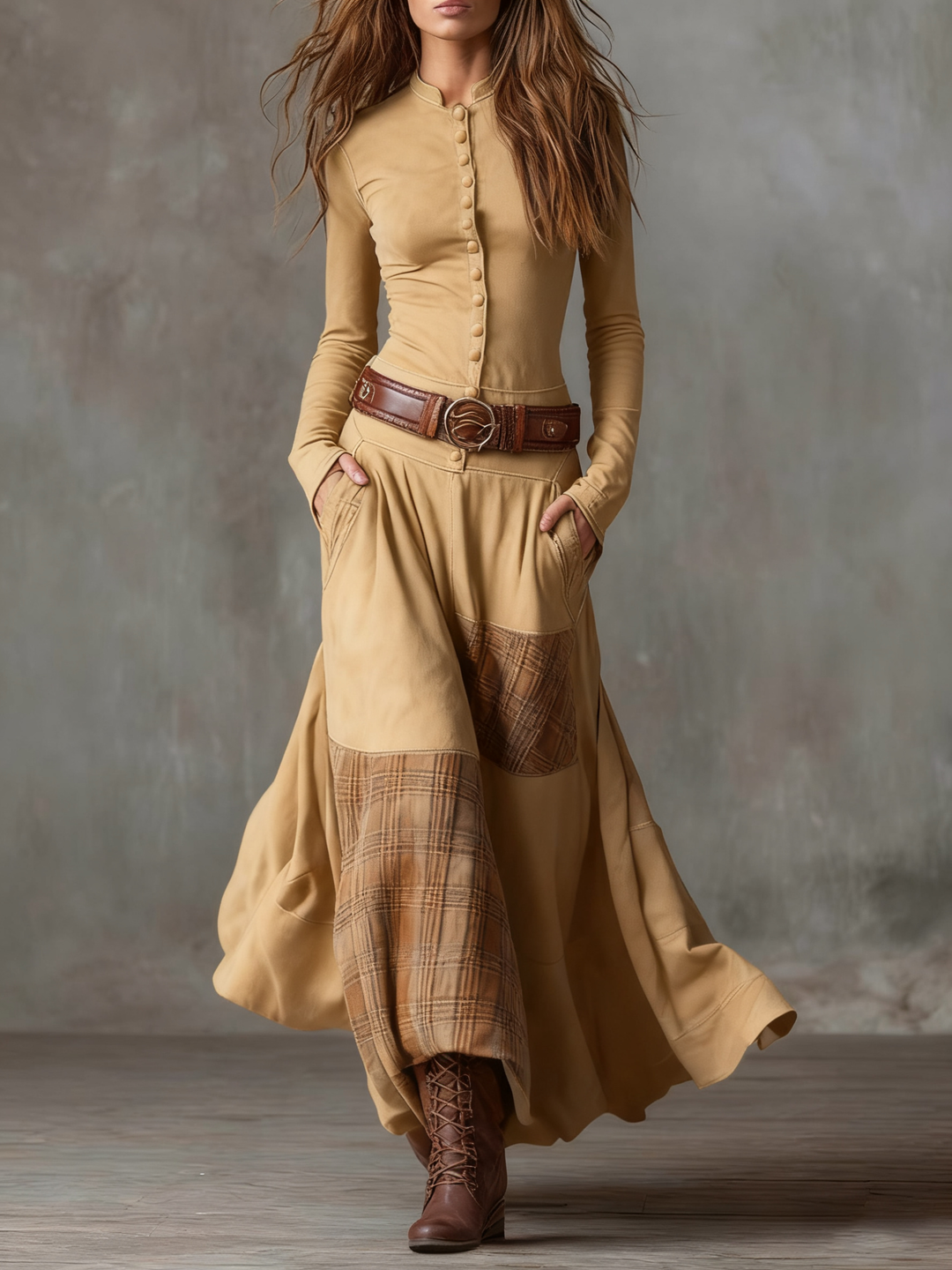 Julia | Vintage Suede Dress