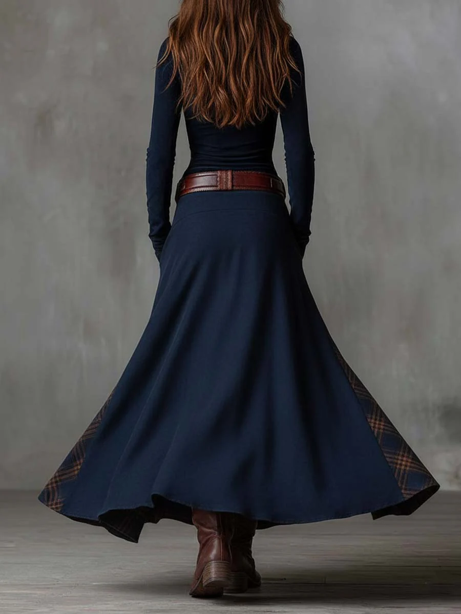 Julia | Vintage Suede Dress