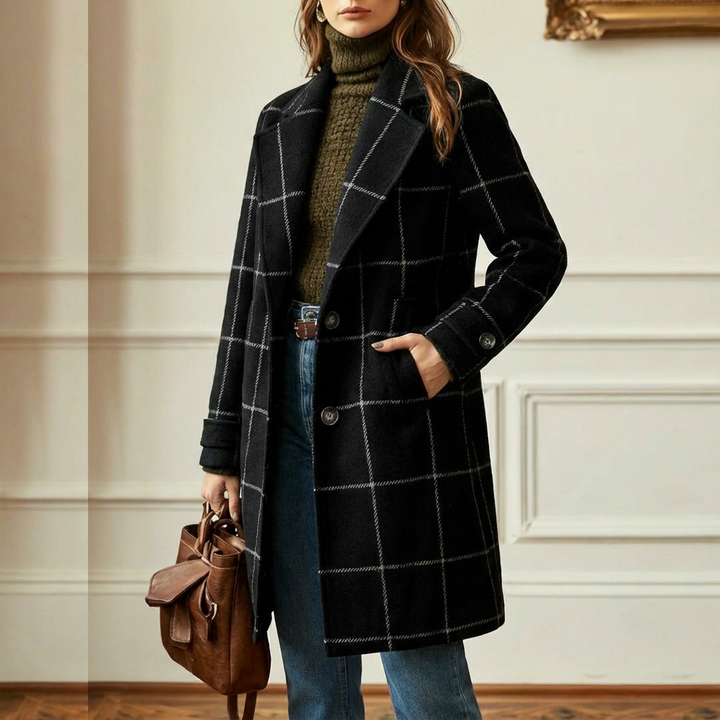 Amanda | Cambridge Wool Check Coat