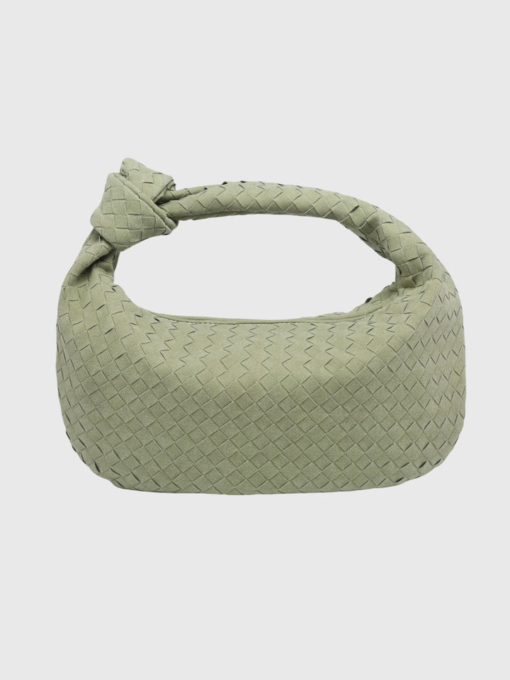 Celeste | Knotted Braided Medium Suede Bag