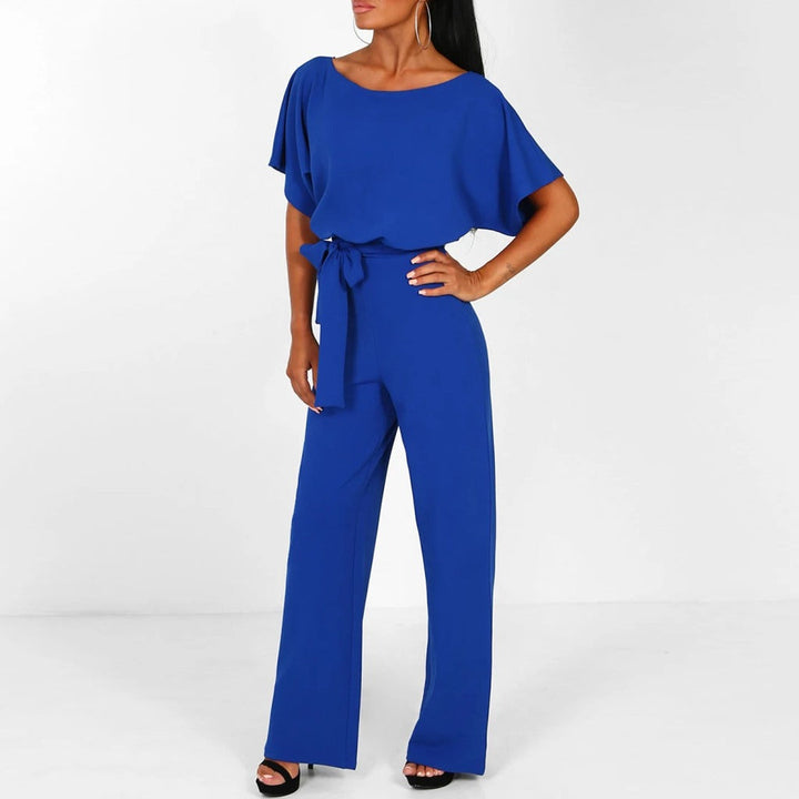 Laverna - Stylish Belted Wide-Leg Jumpsuit
