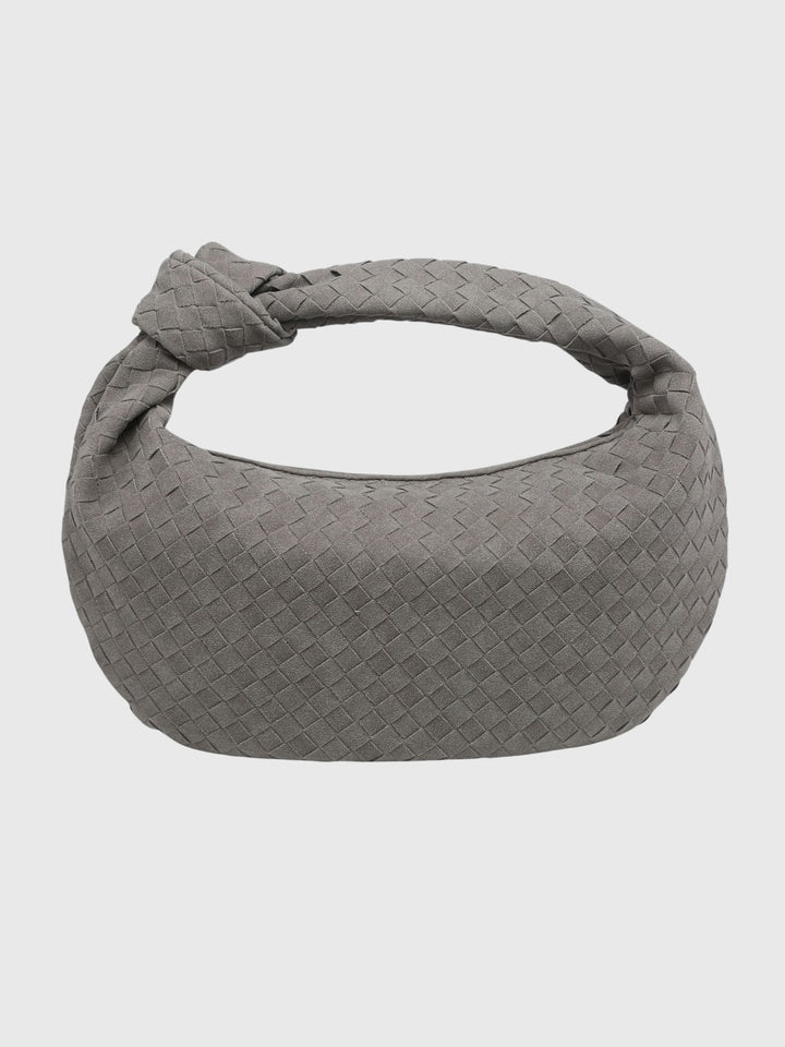 Celeste | Knotted Braided Medium Suede Bag