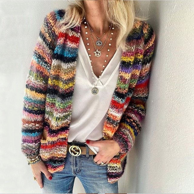 Catherine | Cozy multicolour cardigan
