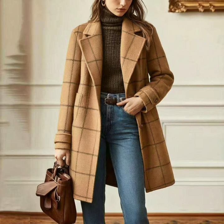 Amanda | Cambridge Wool Check Coat