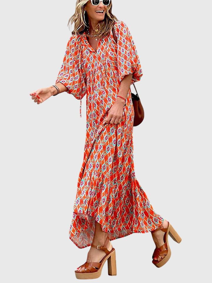 Dawn - Elegant wide maxi dress