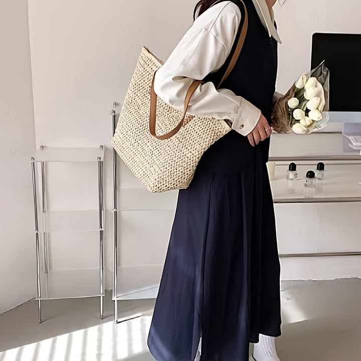 Chic Straw Woven Handbag